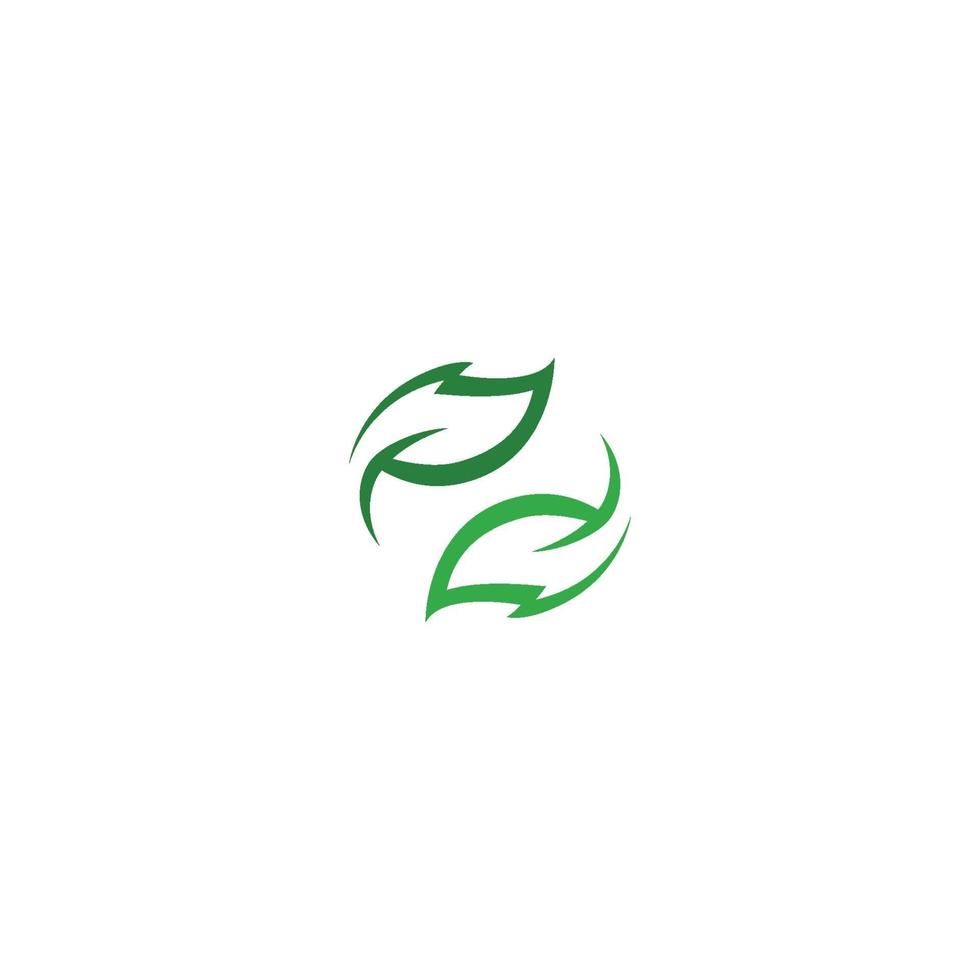 logo's van groen blad ecologie natuurelement vector pictogram