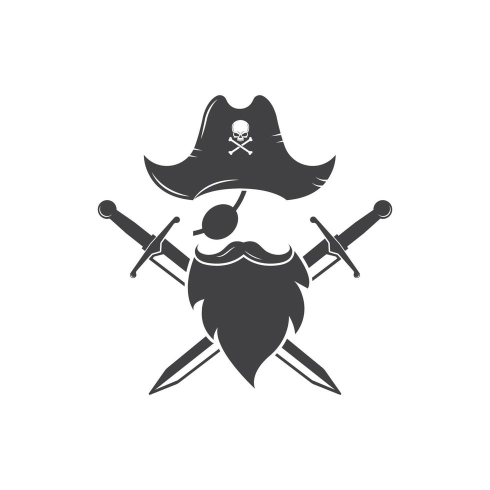 piraat vector icoon illustratie ontwerp