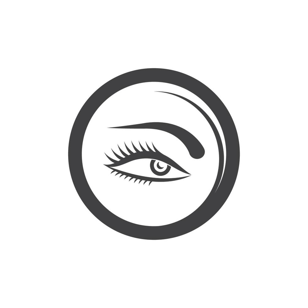 optisch oog icoon logo vector sjabloon illustratie