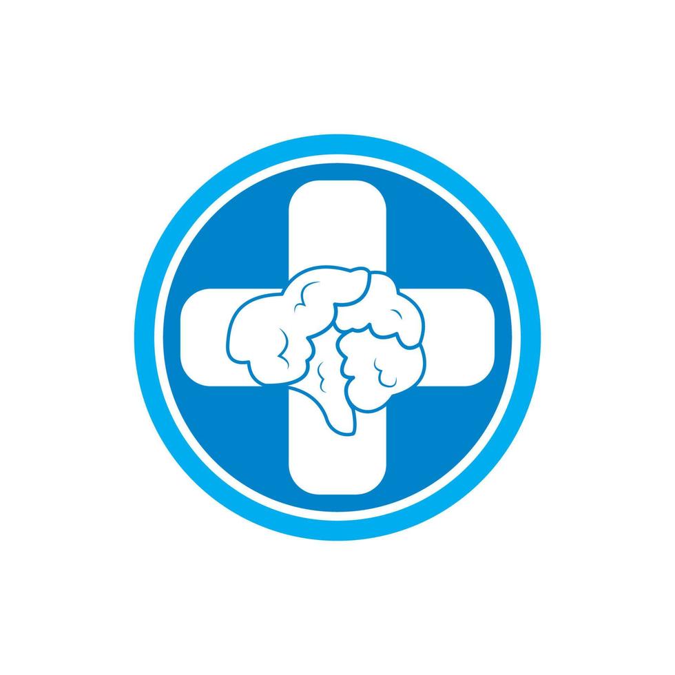 hersenen illustratie vector icoon logo ontwerp