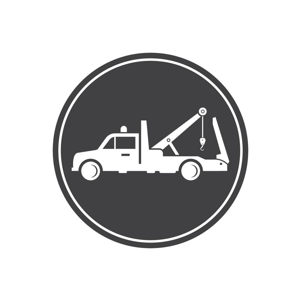 slepen vrachtauto vector icoon logo ontwerp