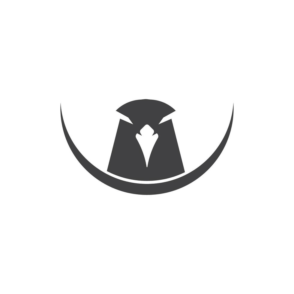 hoofd valk adelaar vogel logo sjabloon vector