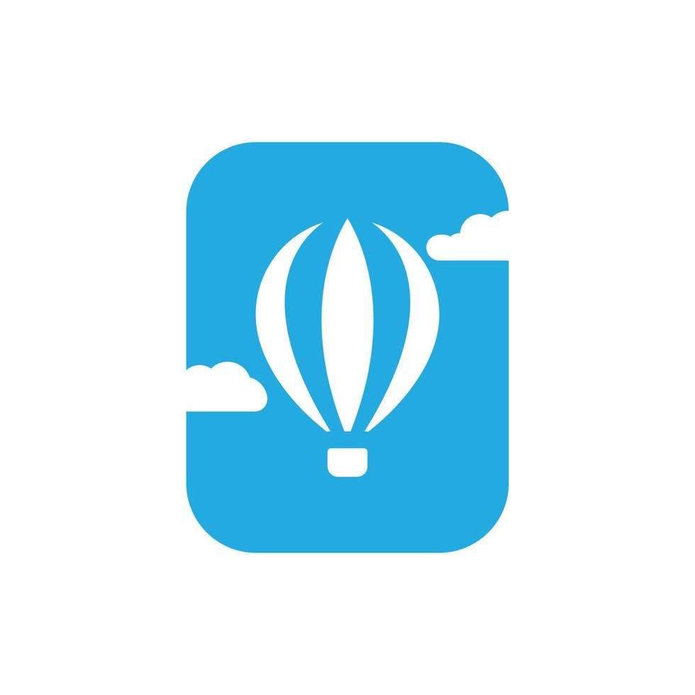 lucht ballon vector icoon illustratie ontwerp