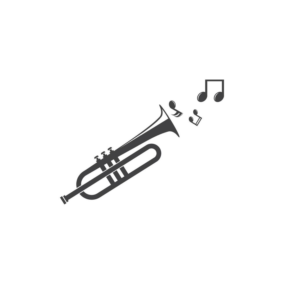 trompet icoon vector illustratie ontwerp