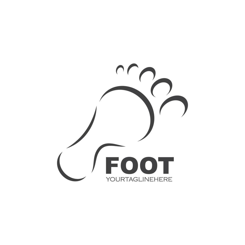 voet ilustration logo vector voor bedrijf massage, therapeut ontwerp