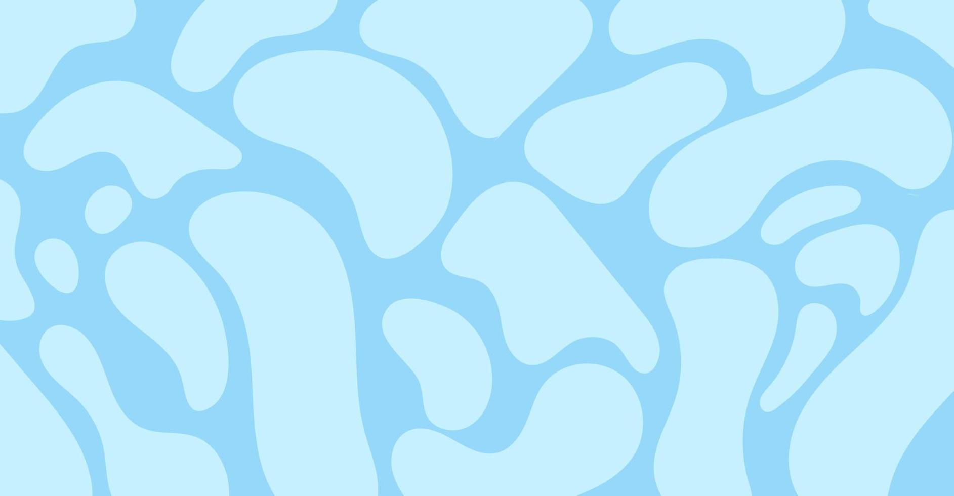 blauw water abstract achtergrond met golven. hand- getrokken vlak illustratie. vector