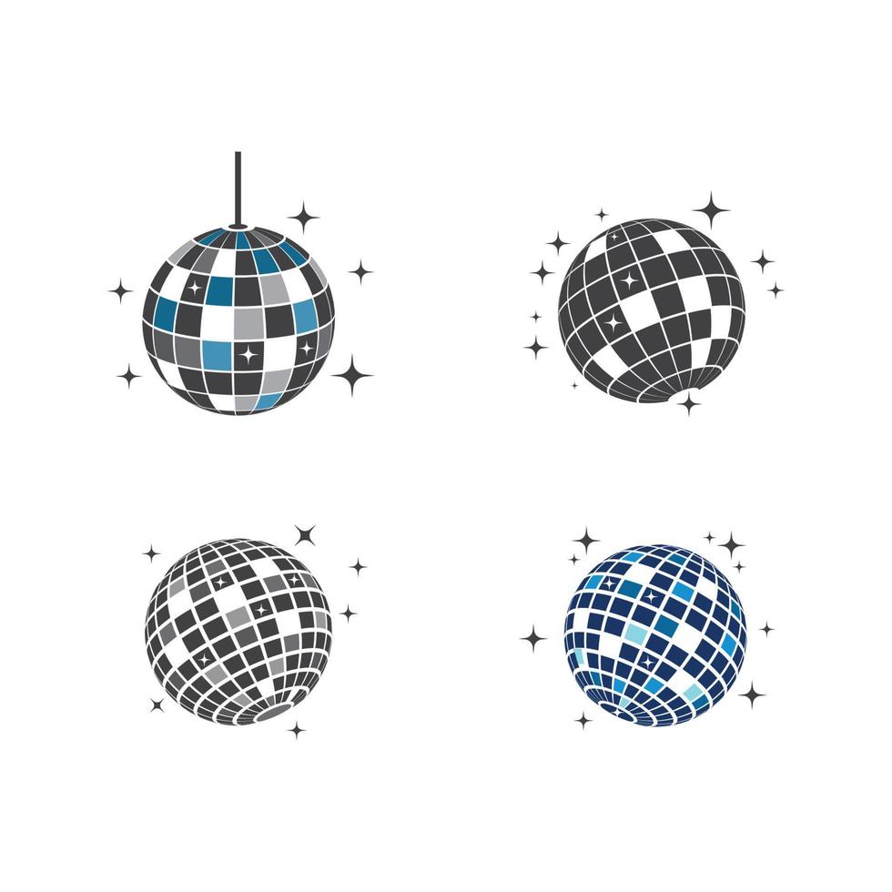 disco bal icoon vector illustratie ontwerp