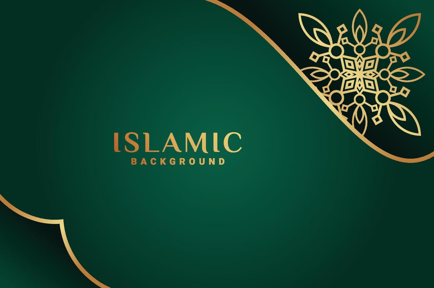 Islamitisch helling ornament luxe achtergrond vector