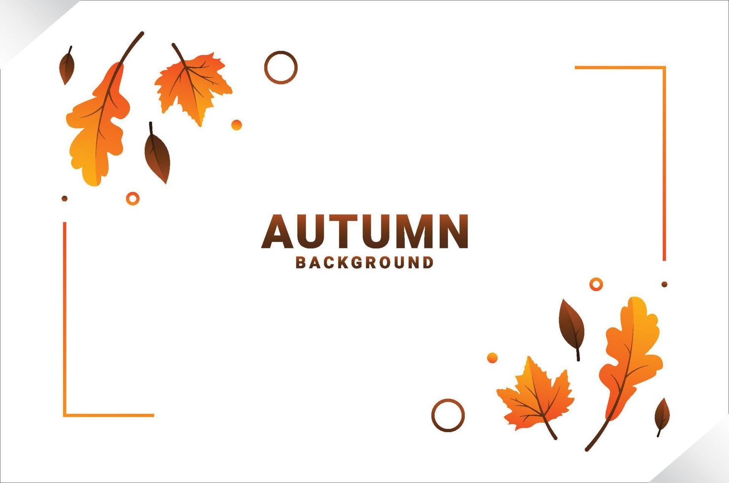 vlak herfst bladeren achtergrond ontwerp vector