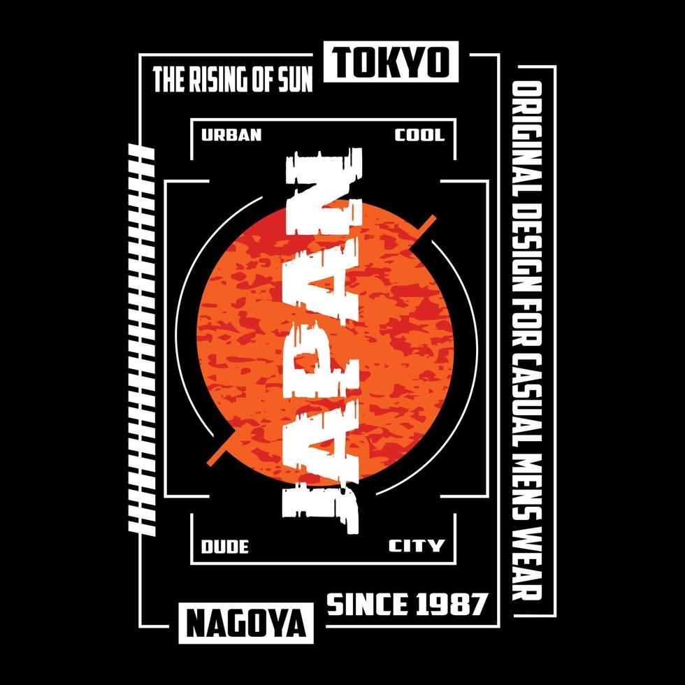 Japan tokyo tekst logo vector ontwerp