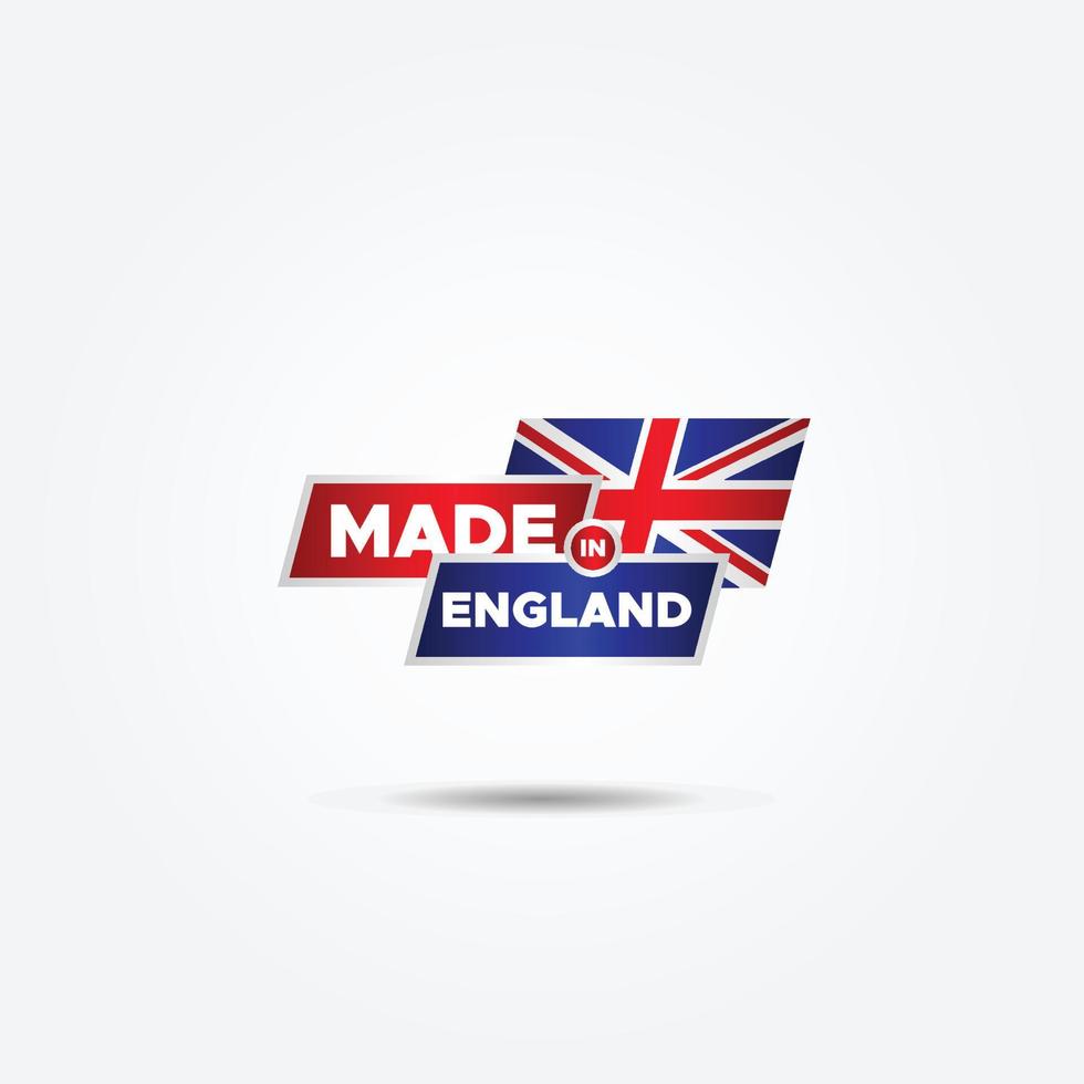 gemaakt in Engeland elegant etiket Product ontwerp vector