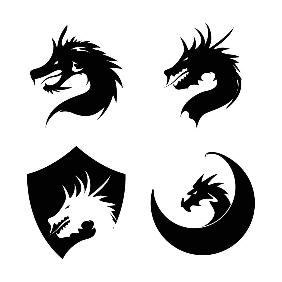 drakenkop logo vector