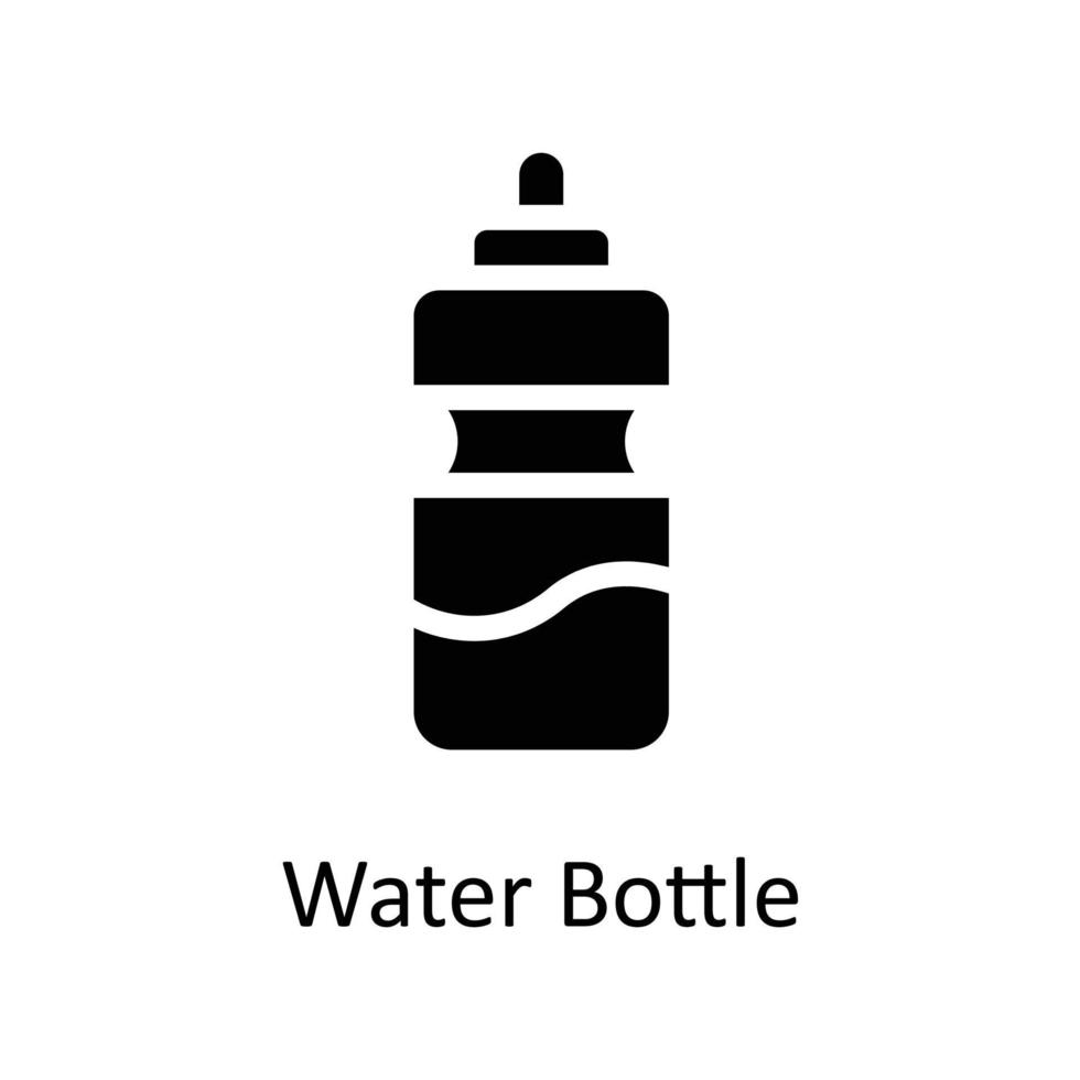 water fles vector solide pictogrammen. gemakkelijk voorraad illustratie voorraad