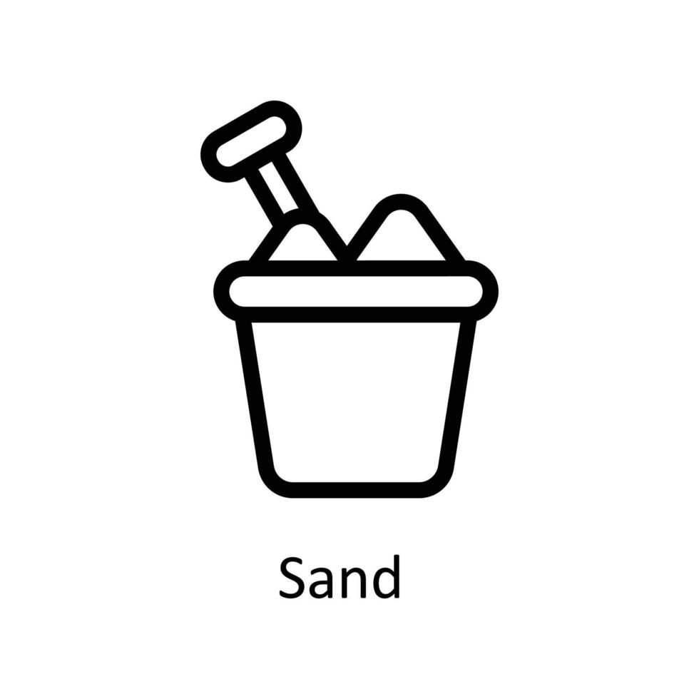 zand vector schets pictogrammen. gemakkelijk voorraad illustratie voorraad
