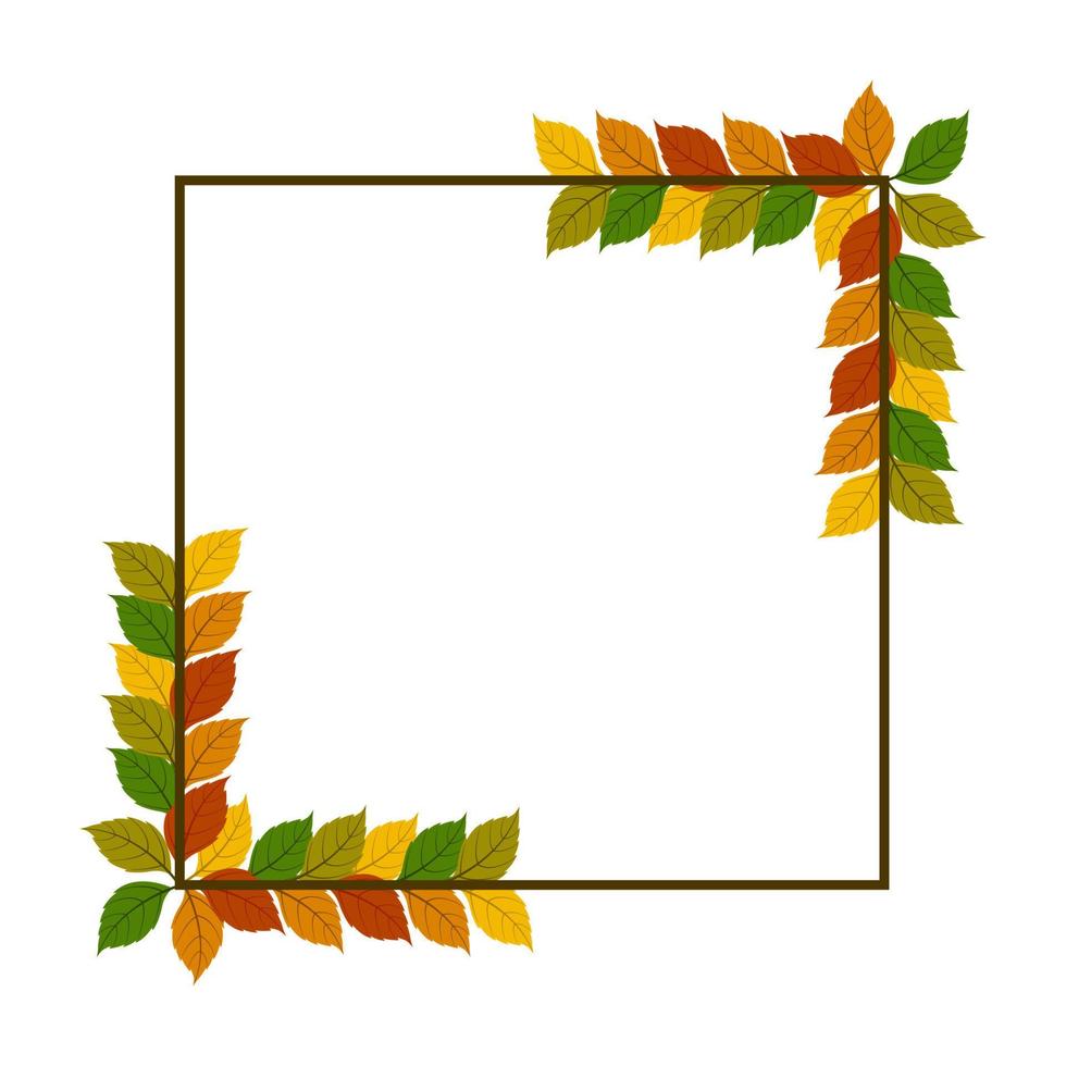 herfst blad grens ontwerp vector