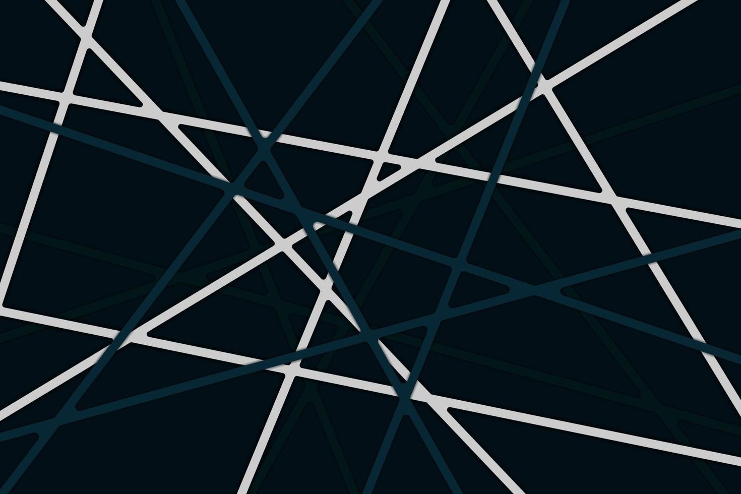 abstracte donkere strepenachtergrond in papercutstijl vector