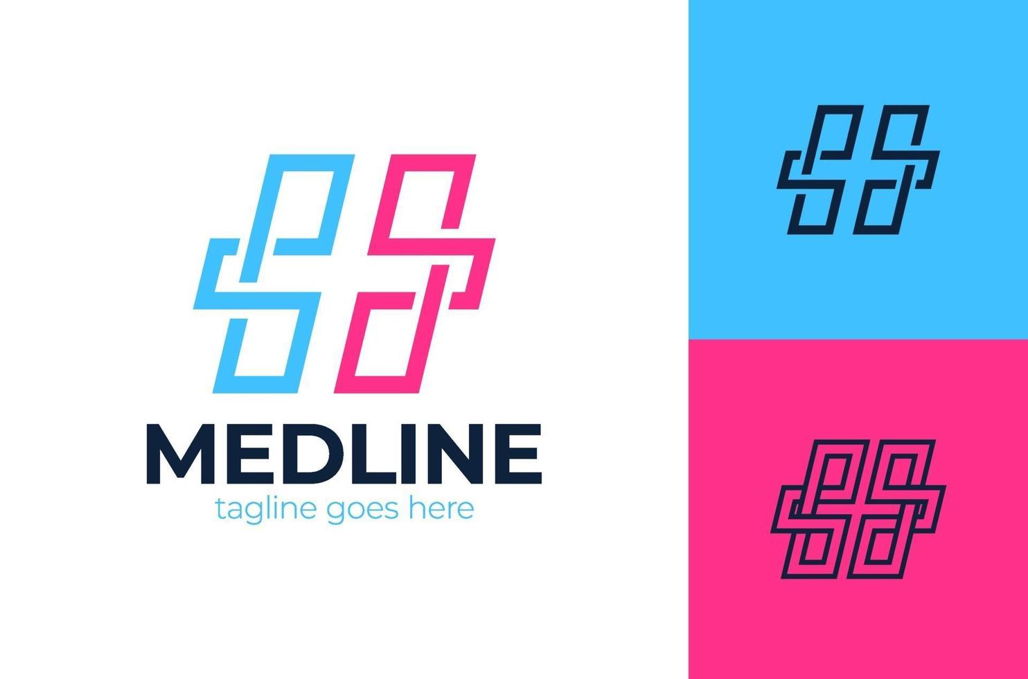 creatieve gezondheidszorg concept logo ontwerpsjabloon. kruis plus medische logo pictogram sjabloon ontwerpelementen vector