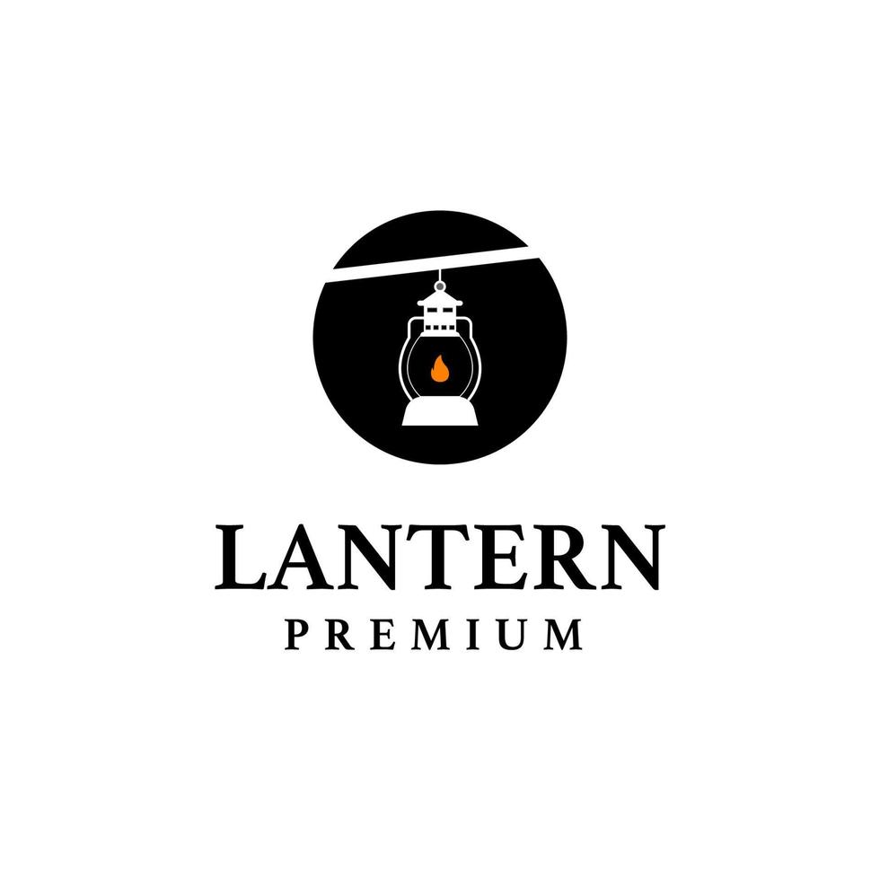 vector lantaarn klassiek lamp logo ontwerp concept illustratie idee