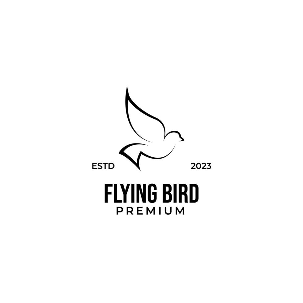 vector vliegend vogel logo ontwerp concept illustratie idee