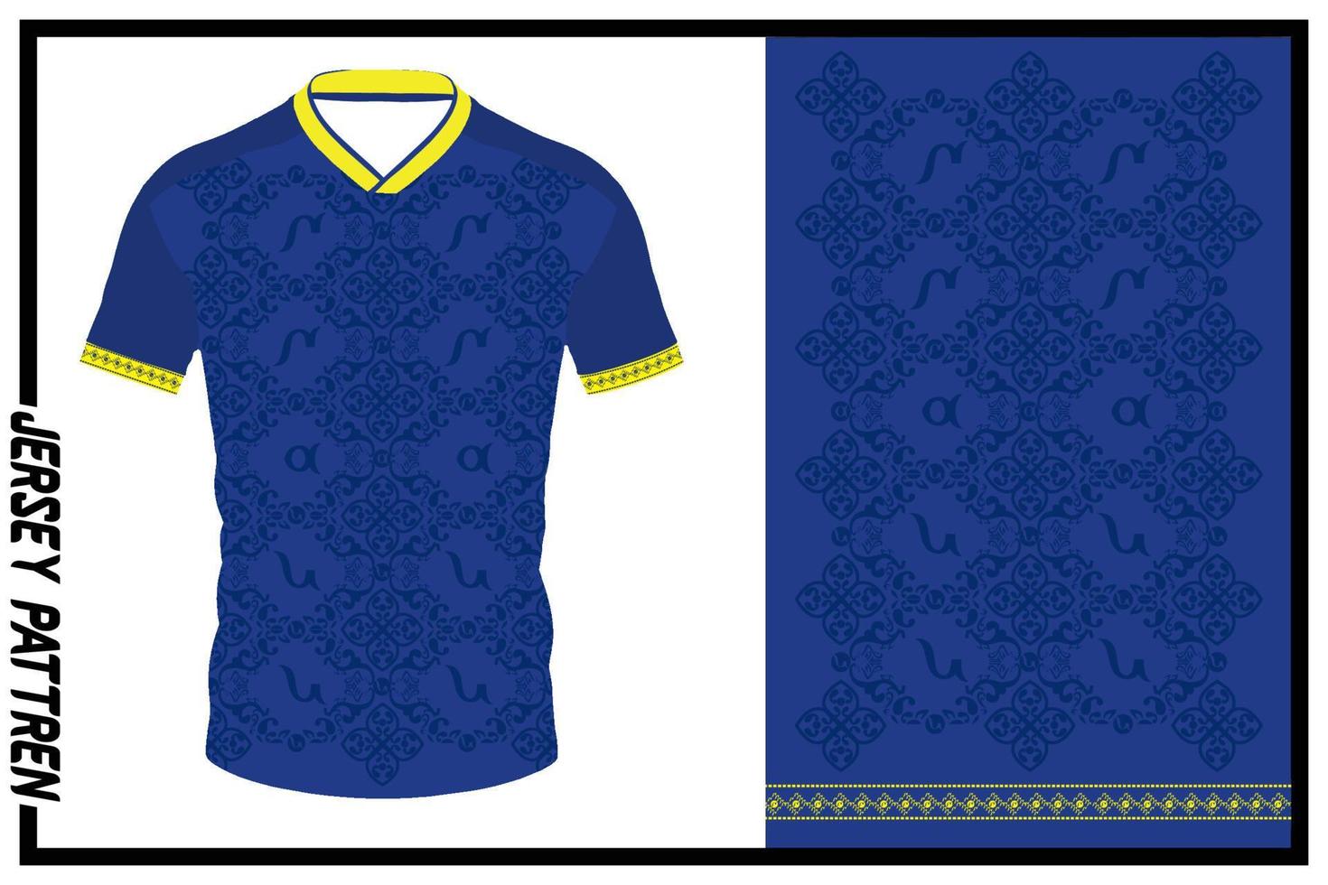 bespotten omhoog voetbal Jersey batik kleding stof patroon vrij vector