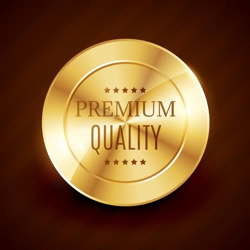 premium kwaliteit gouden knop vector ontwerp