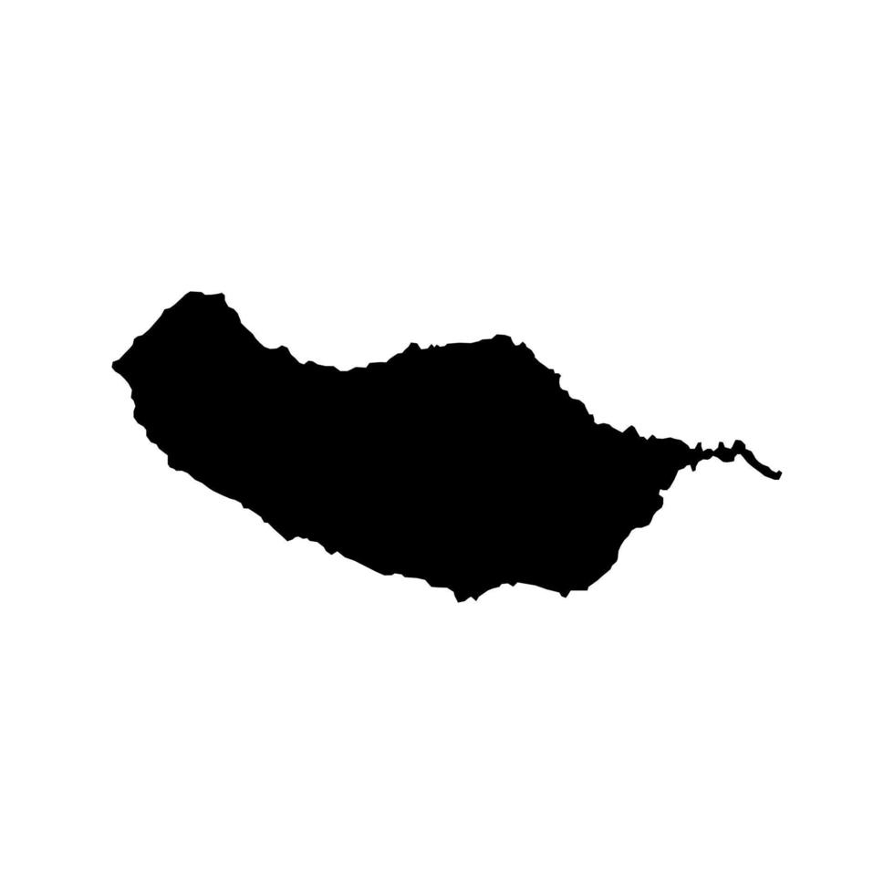 autonoom regio van Madeira kaart, wijk van Portugal. vector illustratie.