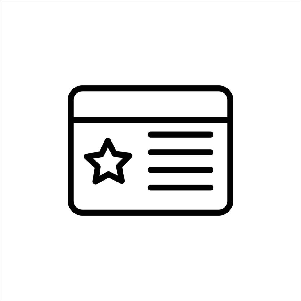 lidmaatschap kaart icoon met geïsoleerd vector en transparant achtergrond