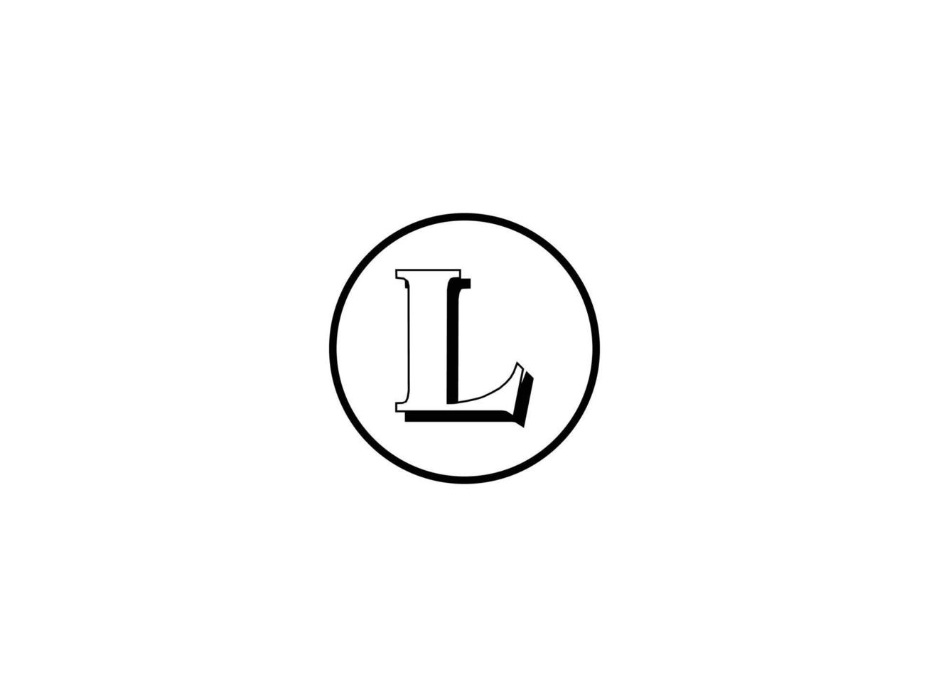 letter l logo ontwerp vector