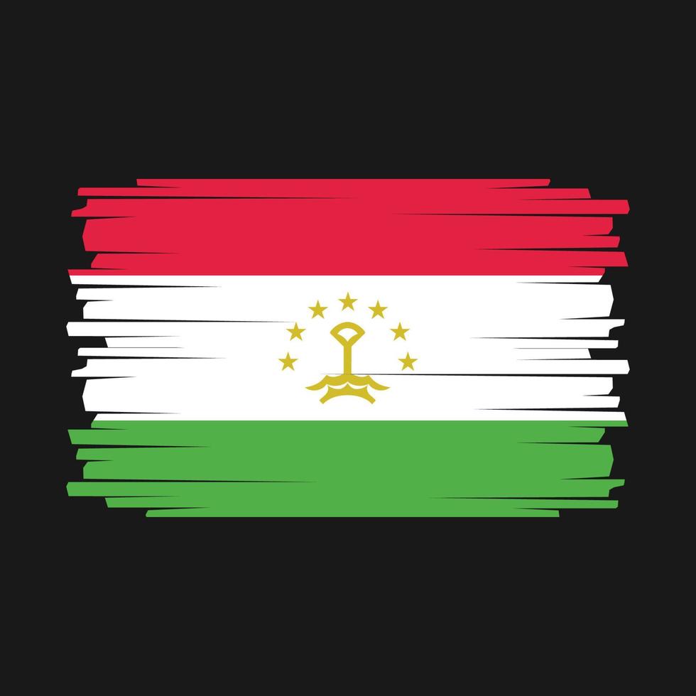 vlag van tadzjikistan vector