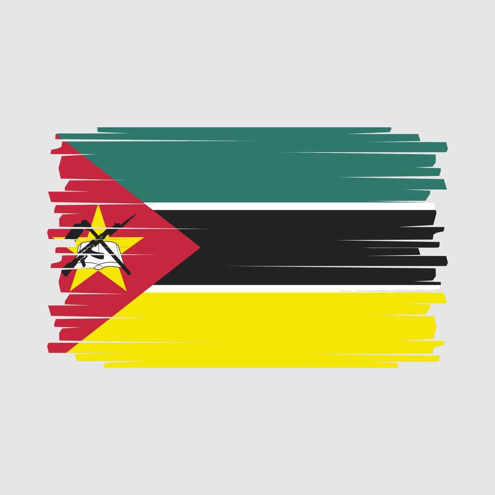 vlag van mozambique vector