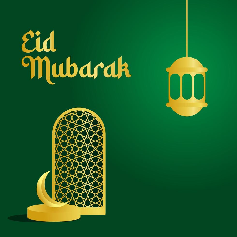 eid mubarak Engels typografie vector