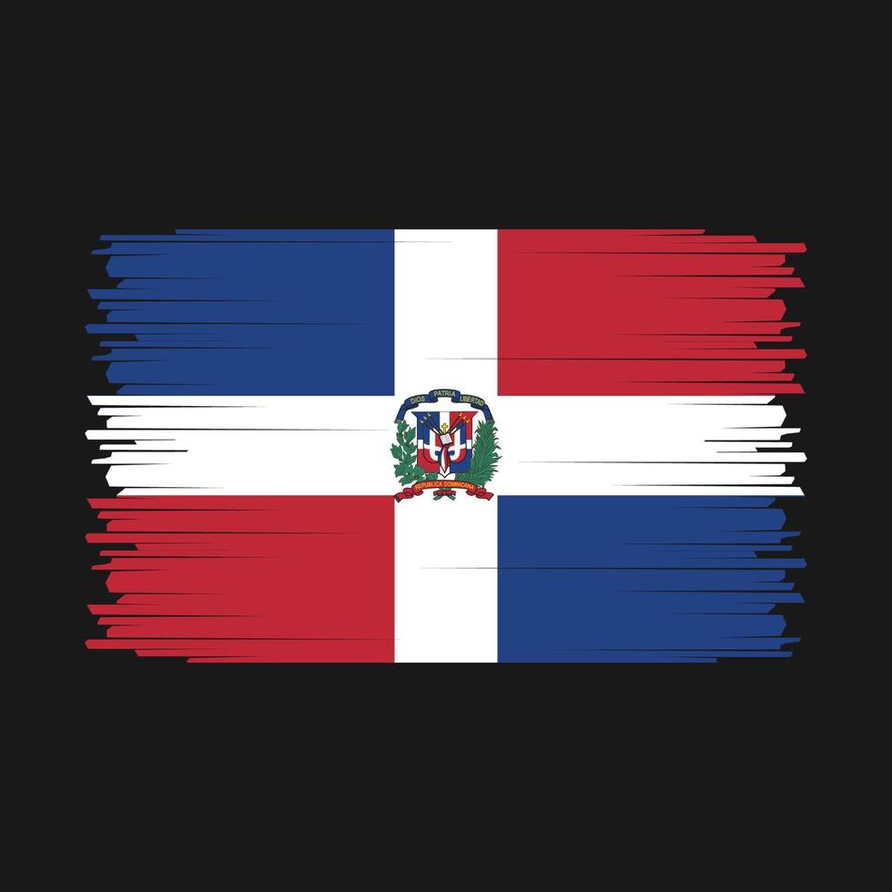 vlag van de dominicaanse republiek vector