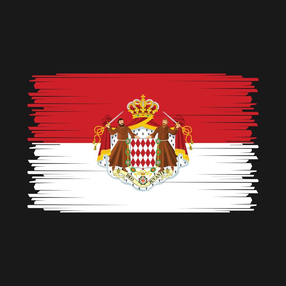 vlag van monaco vector