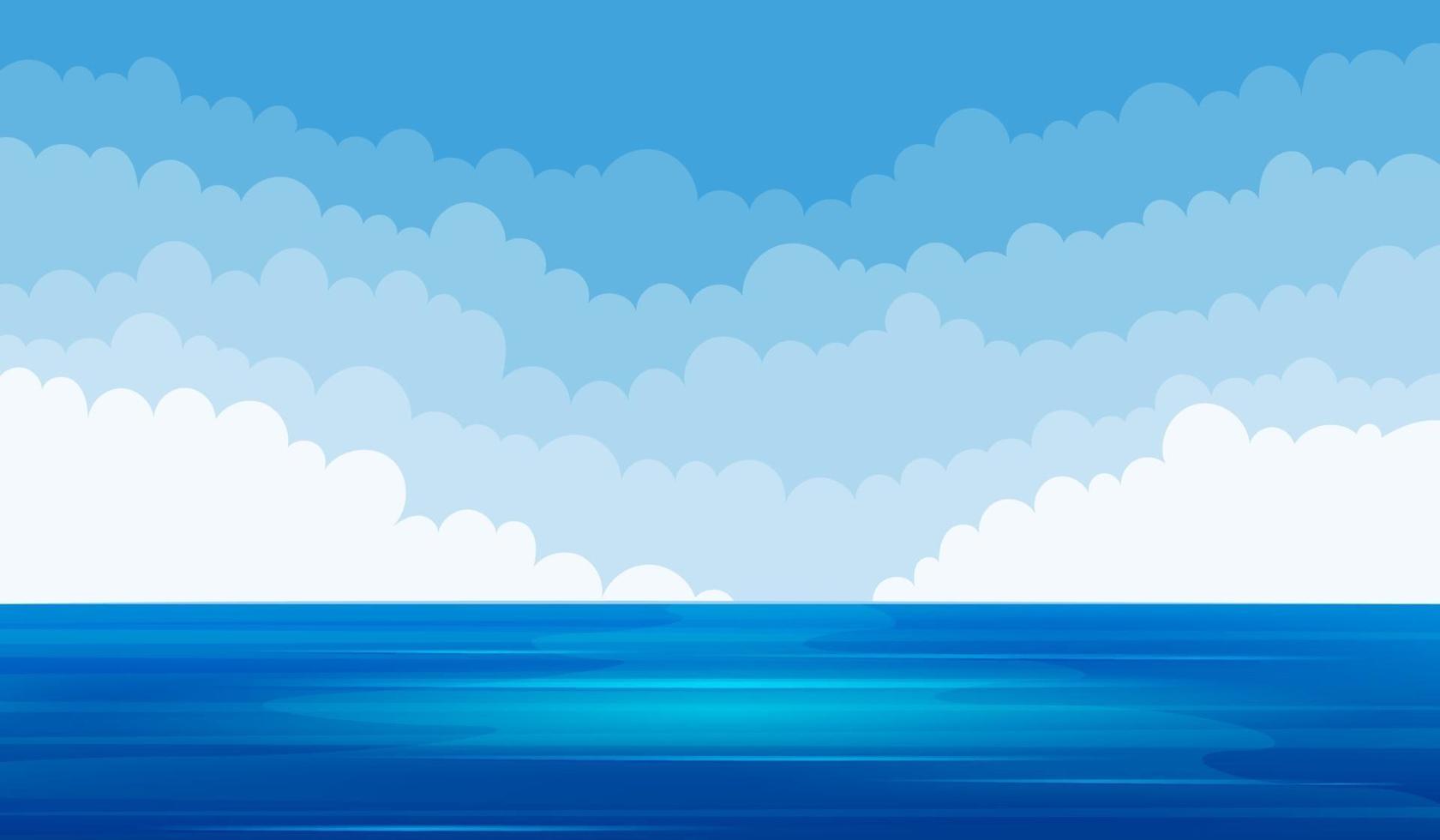 zee landschap achtergrond vector ontwerp illustratie