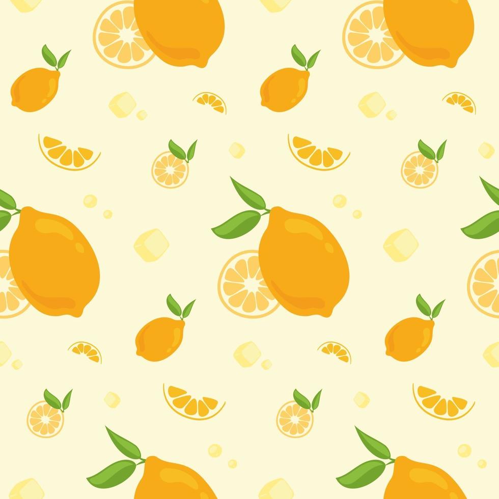 naadloze patroon met sinaasappelen. vector