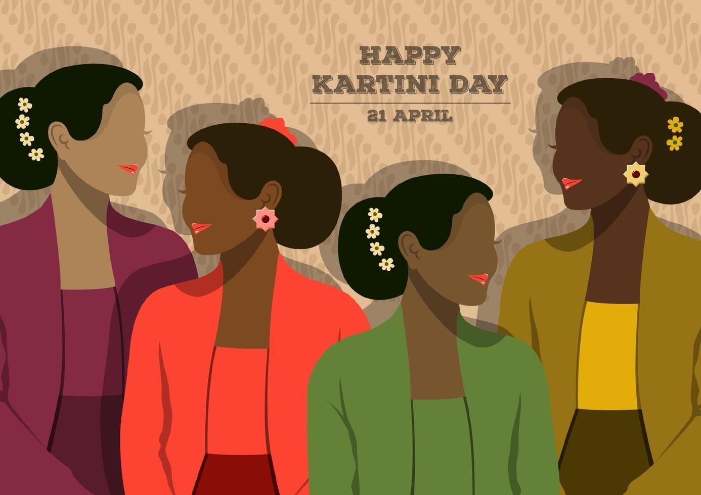 gelukkige kartini-dagviering vector