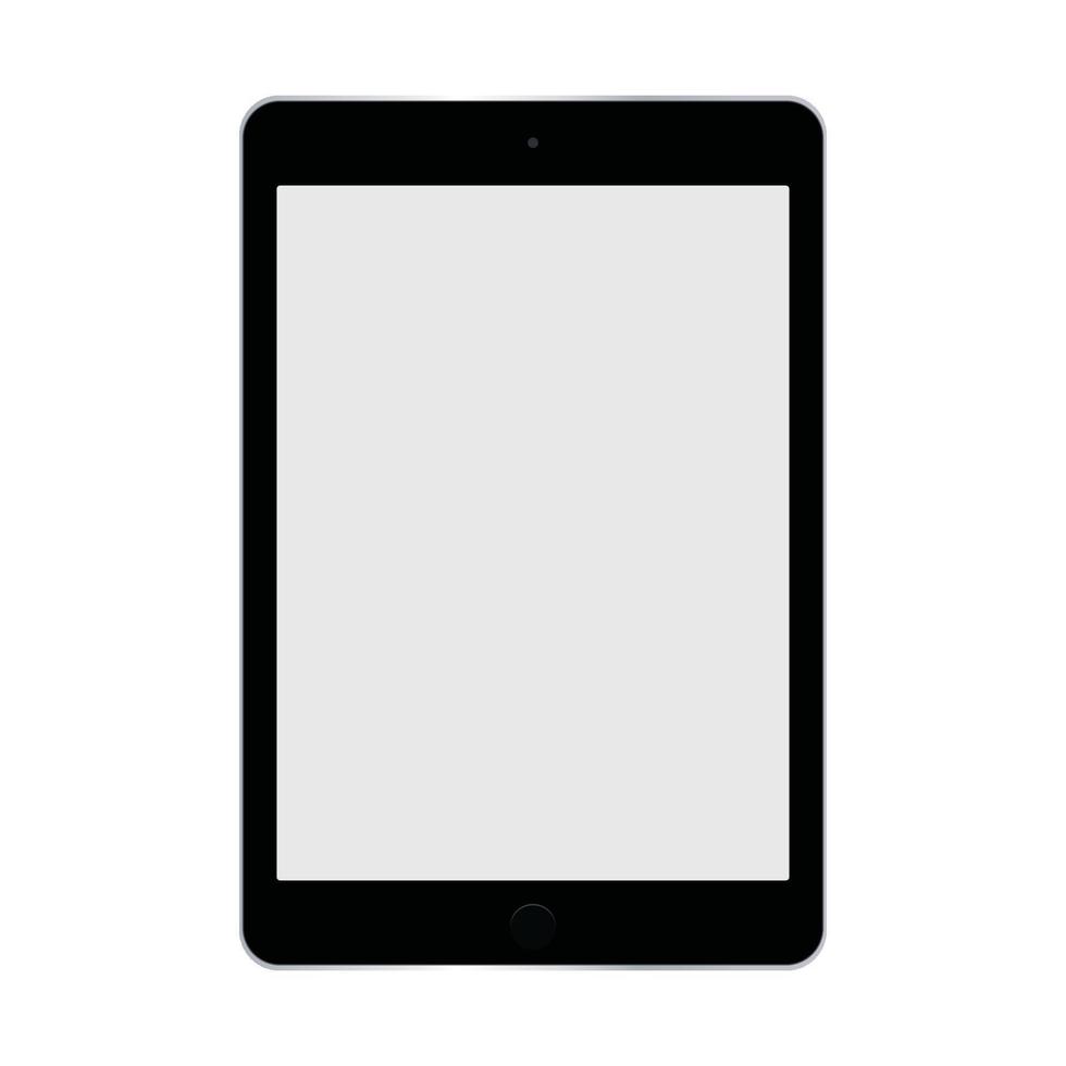 tablet vlak symbool vector. mockup illustratie vector