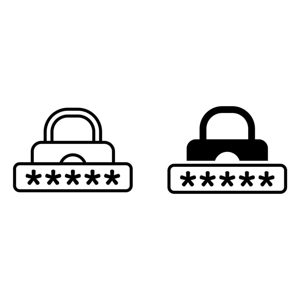 veiligheid vector icoon. wachtwoord illustratie symbool. toegang teken of logo.