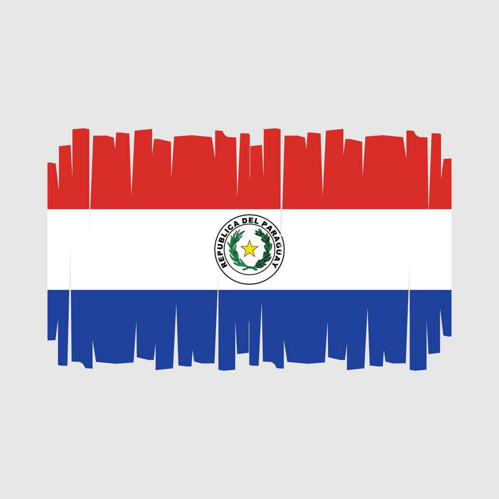 vlag van paraguay vector