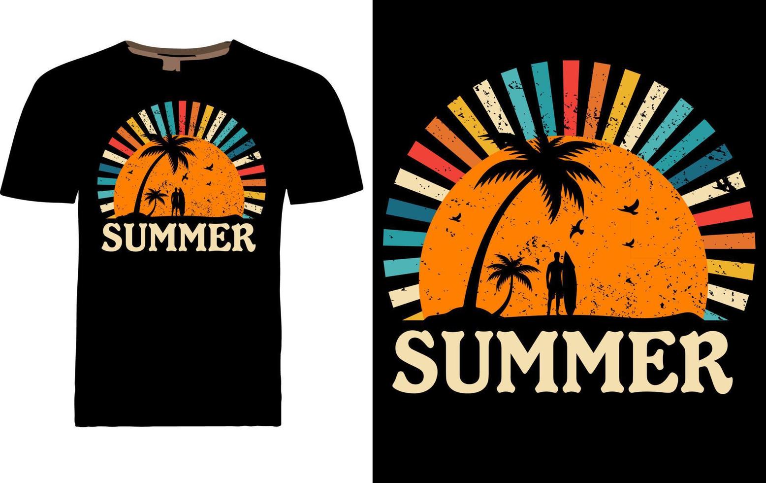 zomer t-shirt ontwerp vector