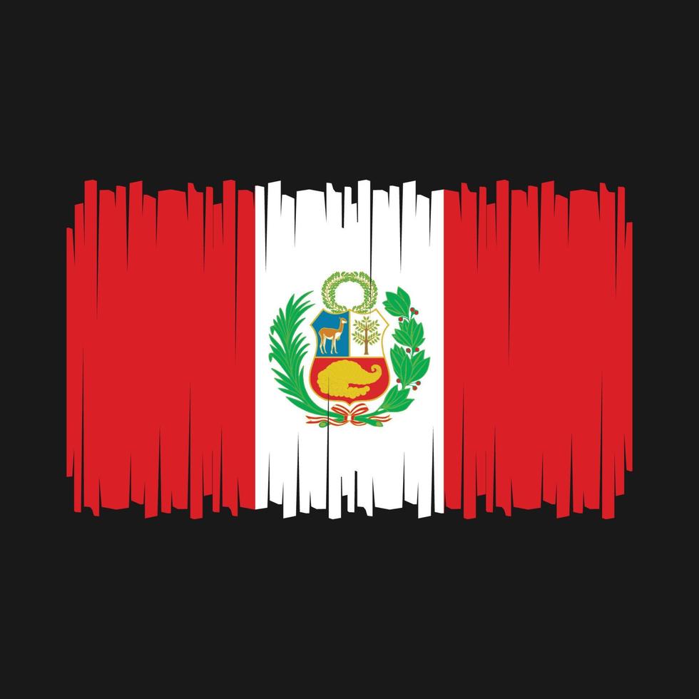 vlag van peru vector