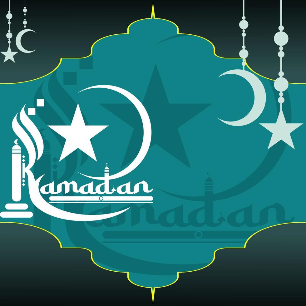achtergrond Ramadan poster ontwerp vector