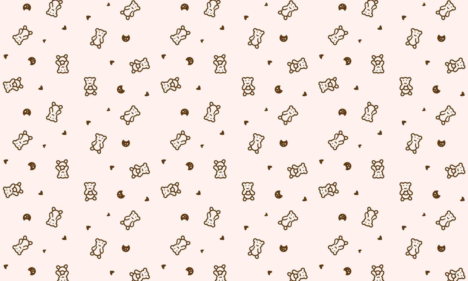 beer met liefde en biscuits patroon vector illustratie