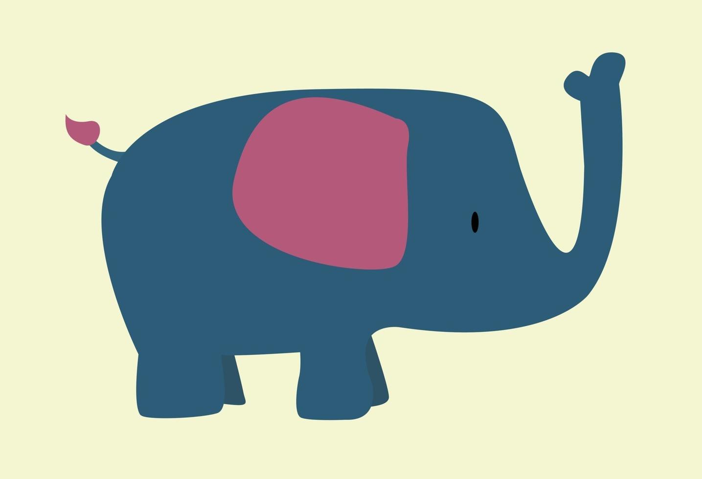 schattige kleine olifant vector