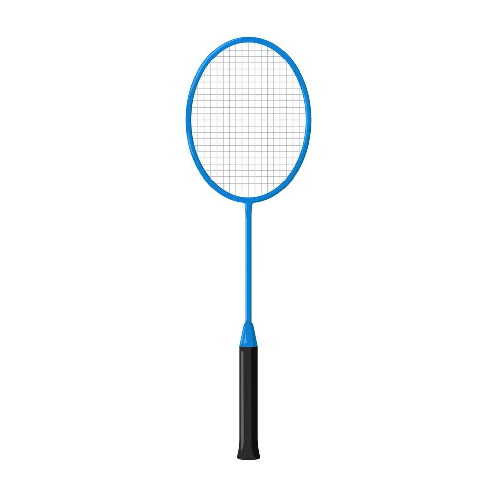 badminton racket illustratie, geïsoleerd Aan wit achtergrond, sport vector