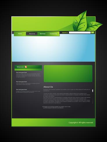 eco web-layout vector