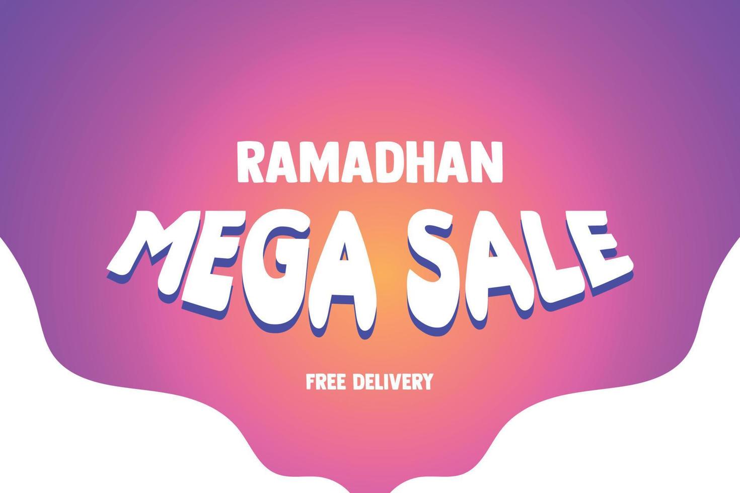 Ramadan uitverkoop backdrop banier vector