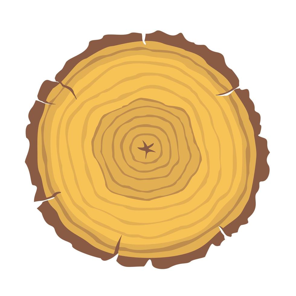 plak houten ronde vector