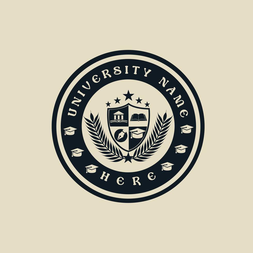 universiteit logo ontwerp vector