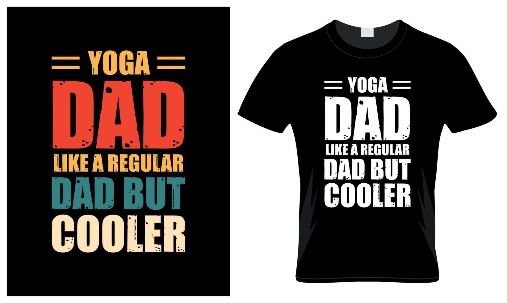 yoga vader minnaar vader dag wijnoogst t-shirt ontwerp vector